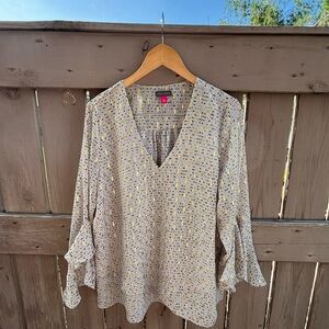 Vince Camuto Blouse with Gold Detail